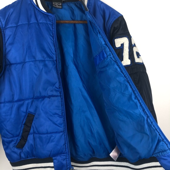 NIKE Athletic Blue Varsity Puffer Jacket Youth XL - Picture 4 of 12